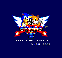 Sonic 2 Rebirth Title Screen